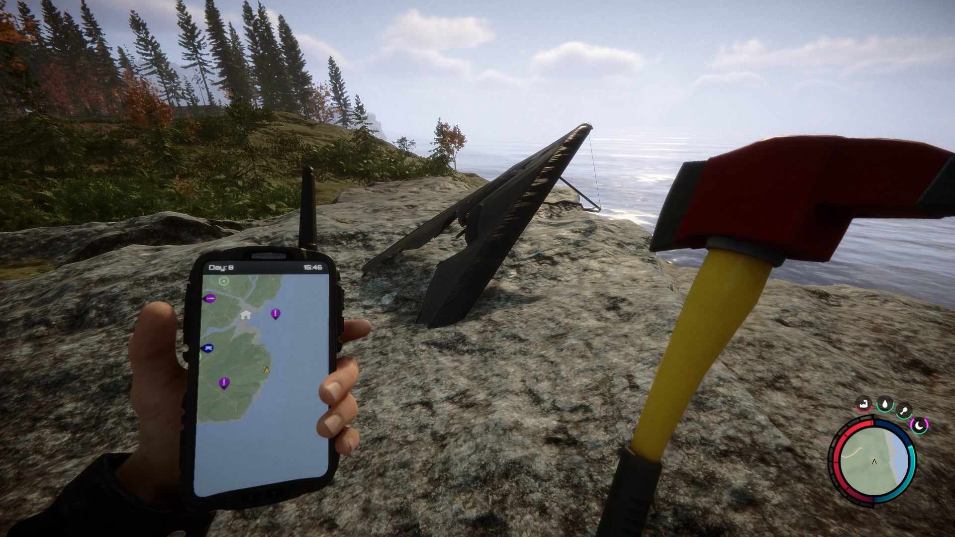 Sons of the Forest Hang Glider locations, how to use Hang Glider